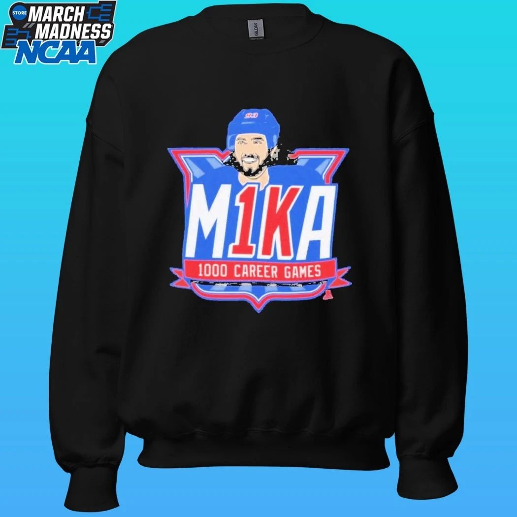 Mika Zibanejad M1KA 1000 Career Games New York Rangers Shirt