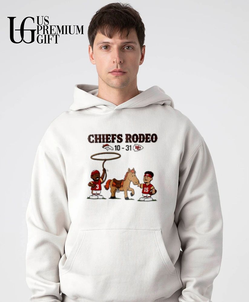 Patrick Mahomes Travis Kelce Kansas City Chiefs 10-31 Broncos Rodeo shirt