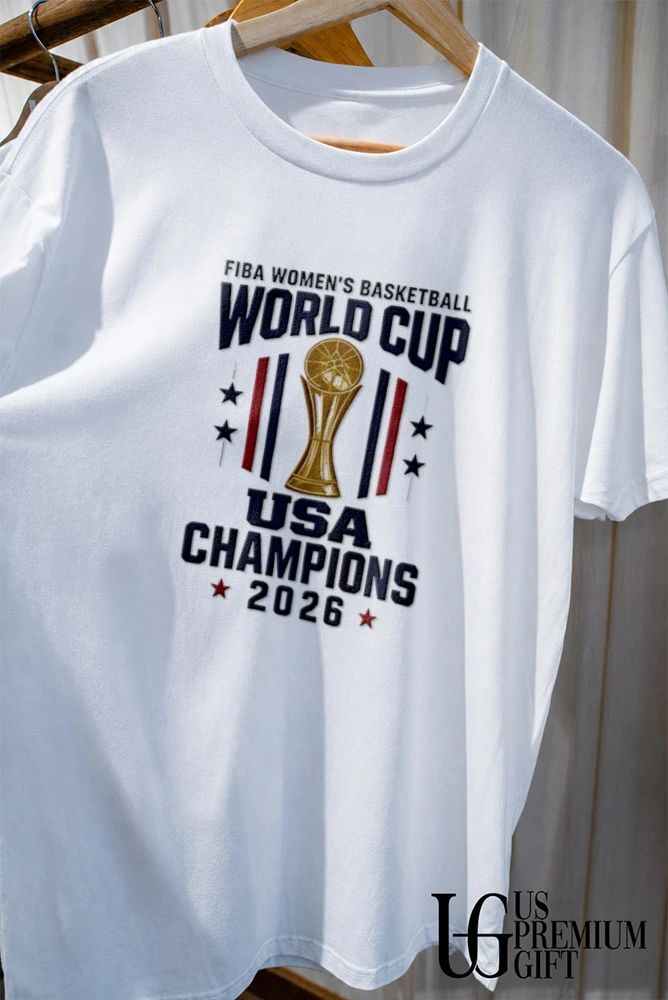 USA Womens National Team FIBA World Cup 2026 Champions trophy shirt