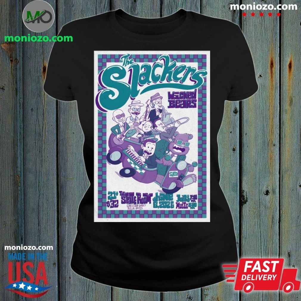 The Slackers Salt Lake City UT Tour On Jun 6 2026 Poster T-Shirt