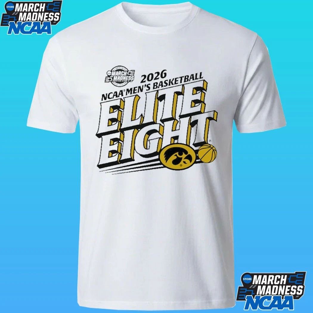 Iowa Hawkeyes 2026 Ncaa Men’s Basketball Elite Eight March Madness Shirt