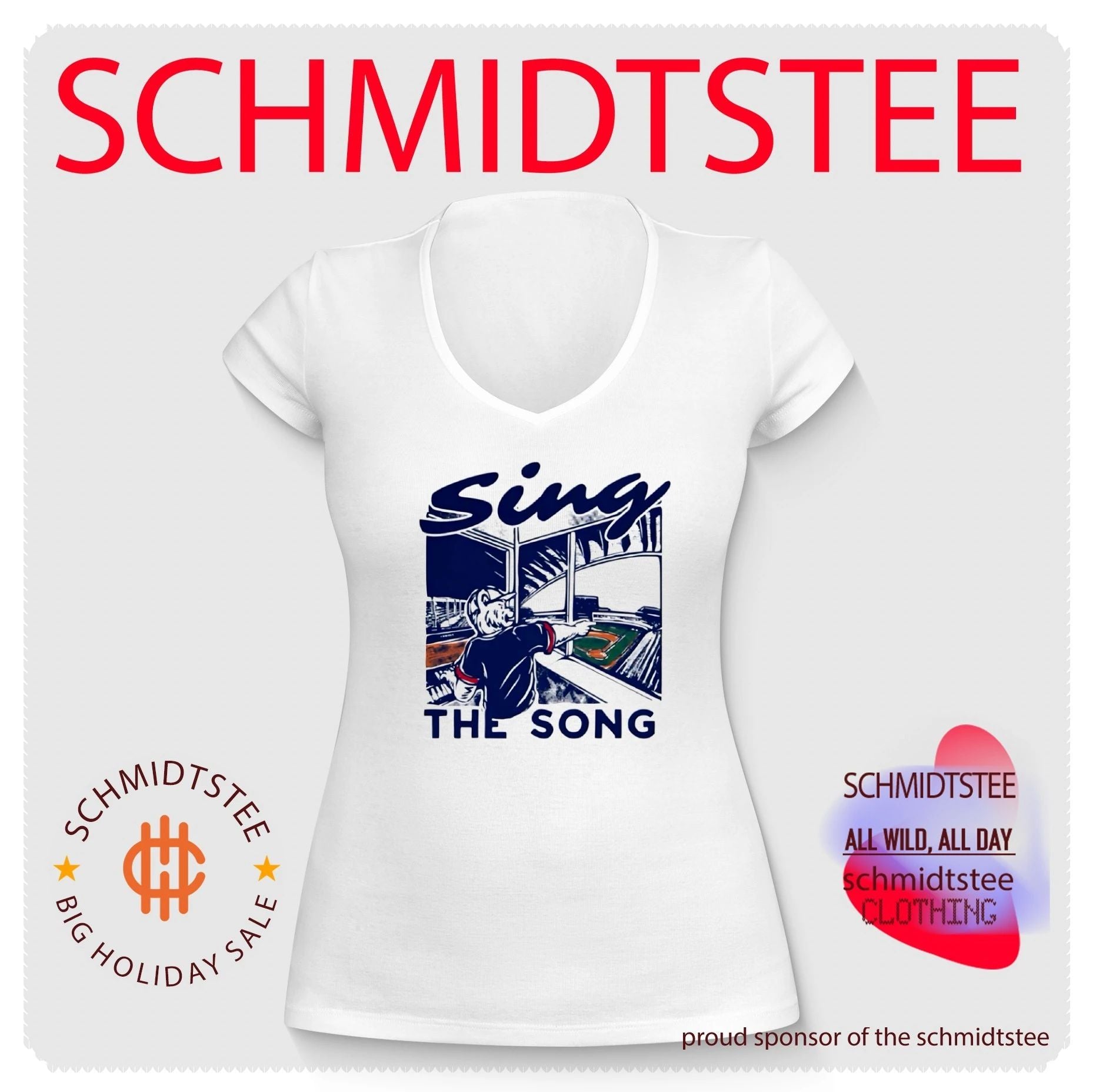 Sing the Song Chicago Cubs Mascot Clark the Cub shirt