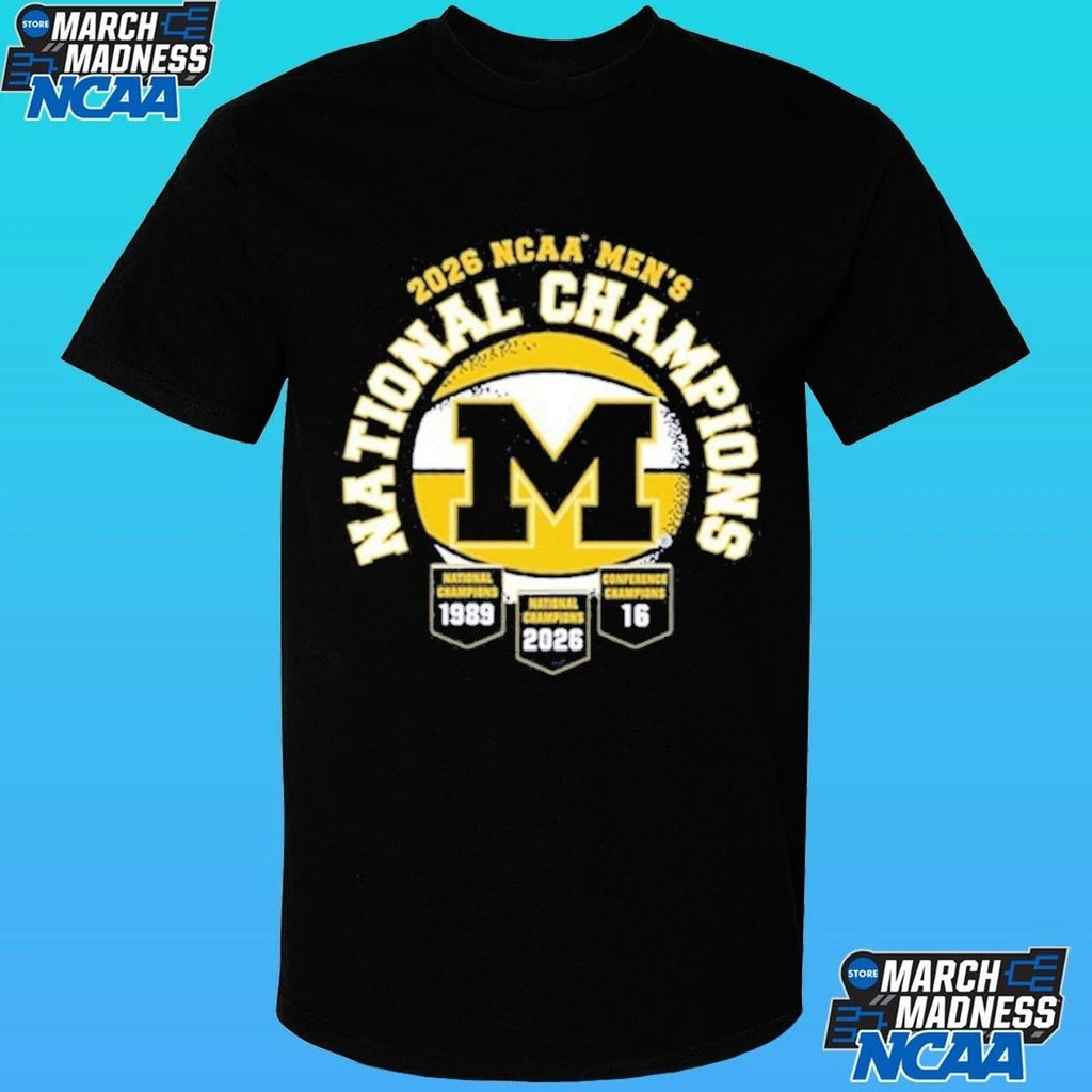 Summit Sportswear Michigan Wolverines 2026 Men’s Basketball National Shirt
