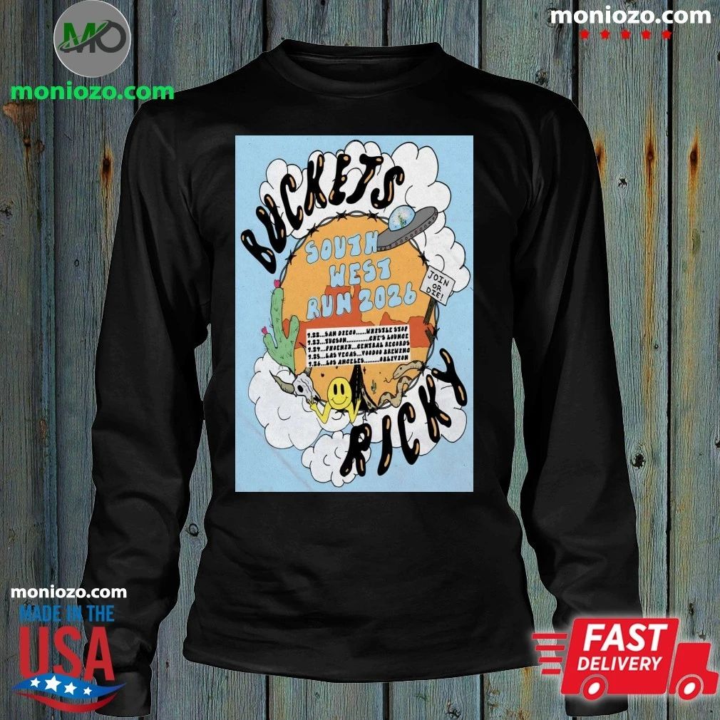 Original Buckets South West Run Tour 2026 Poster Shirt