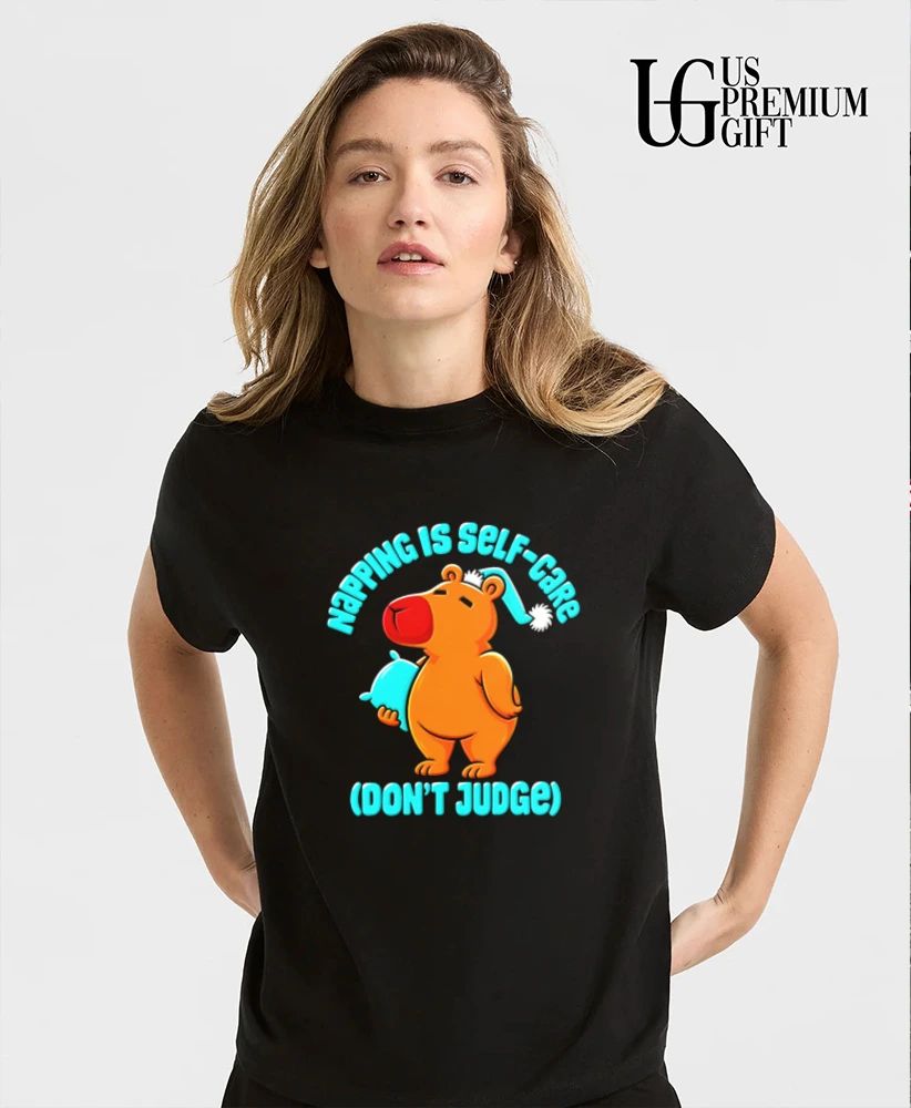 Napping Is Self-care Don’t Judge Capybara shirt