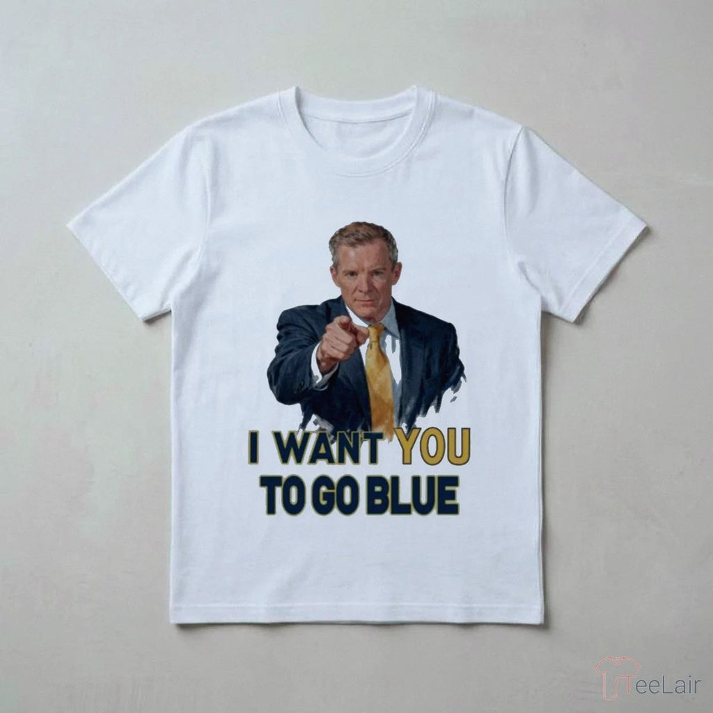 Dusty May I Want You To Go Blue Shirt