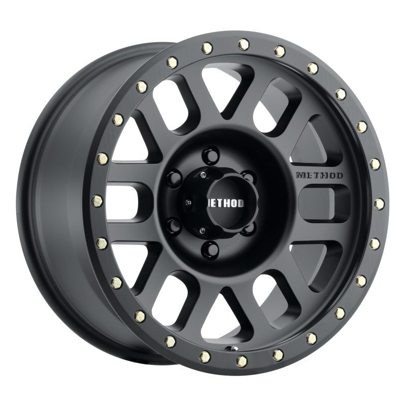 Method MR309 Grid 17×8.5 0mm Offset 6×120 83mm CB Matte Black Wheel