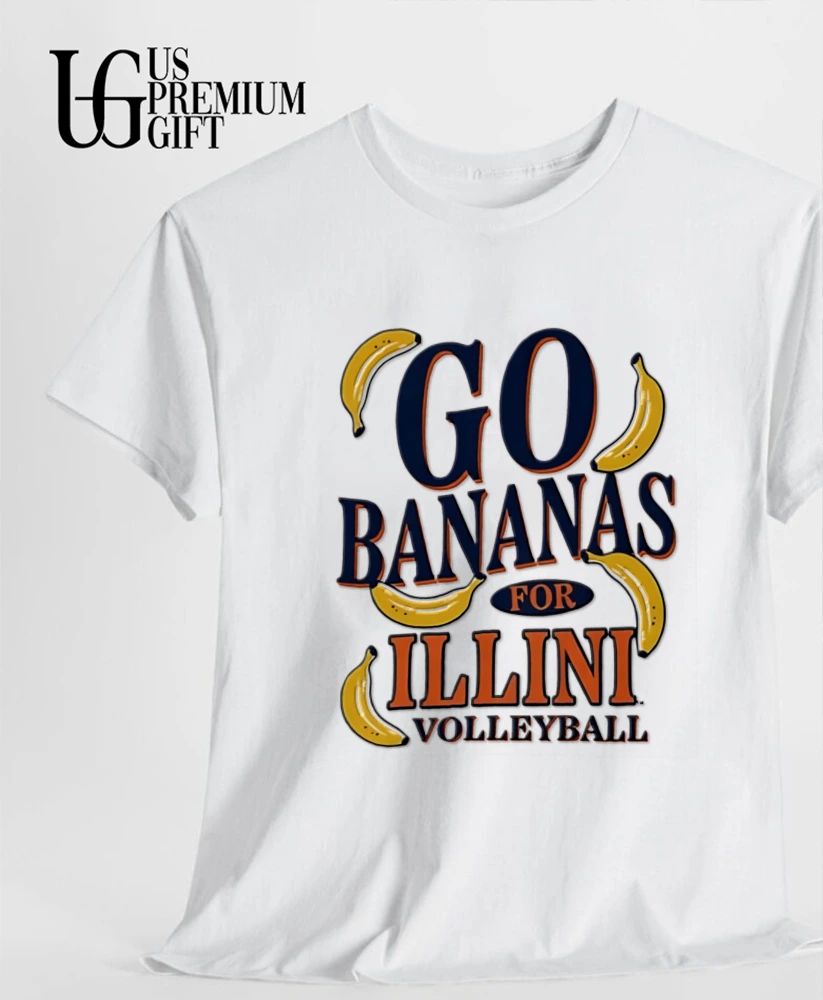Illinois Fighting Illini NCAA Go Bananas For Illini Volleyball shirt