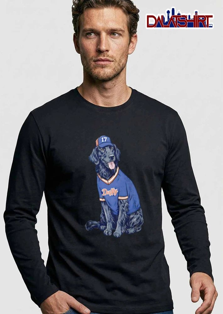 Duffy 17 black dog baseball jersey hat shirt