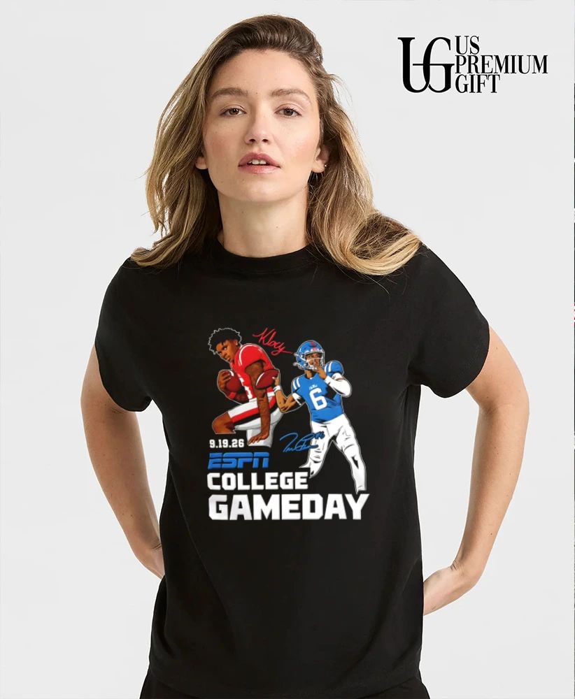 Ole Miss Football 2026 ESPN College Gameday Week 3 portrait signature shirt