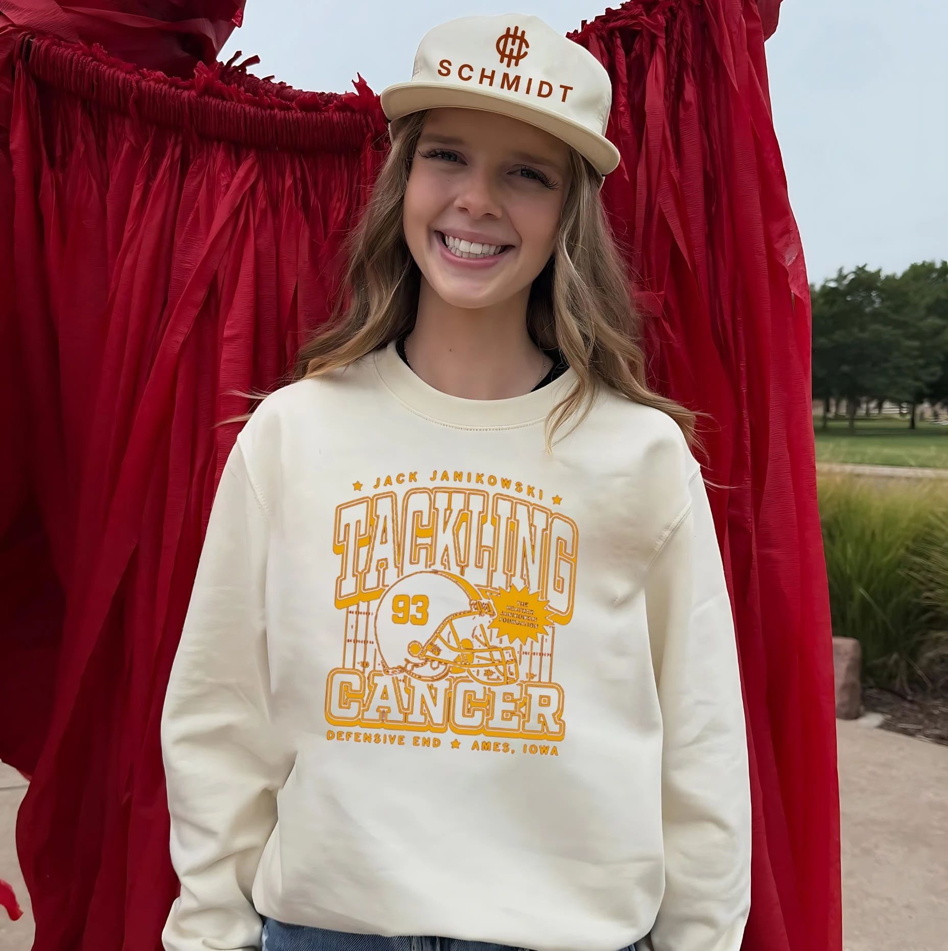 Jack Janikowski Tackling Cancer Ames Iowa Football shirt