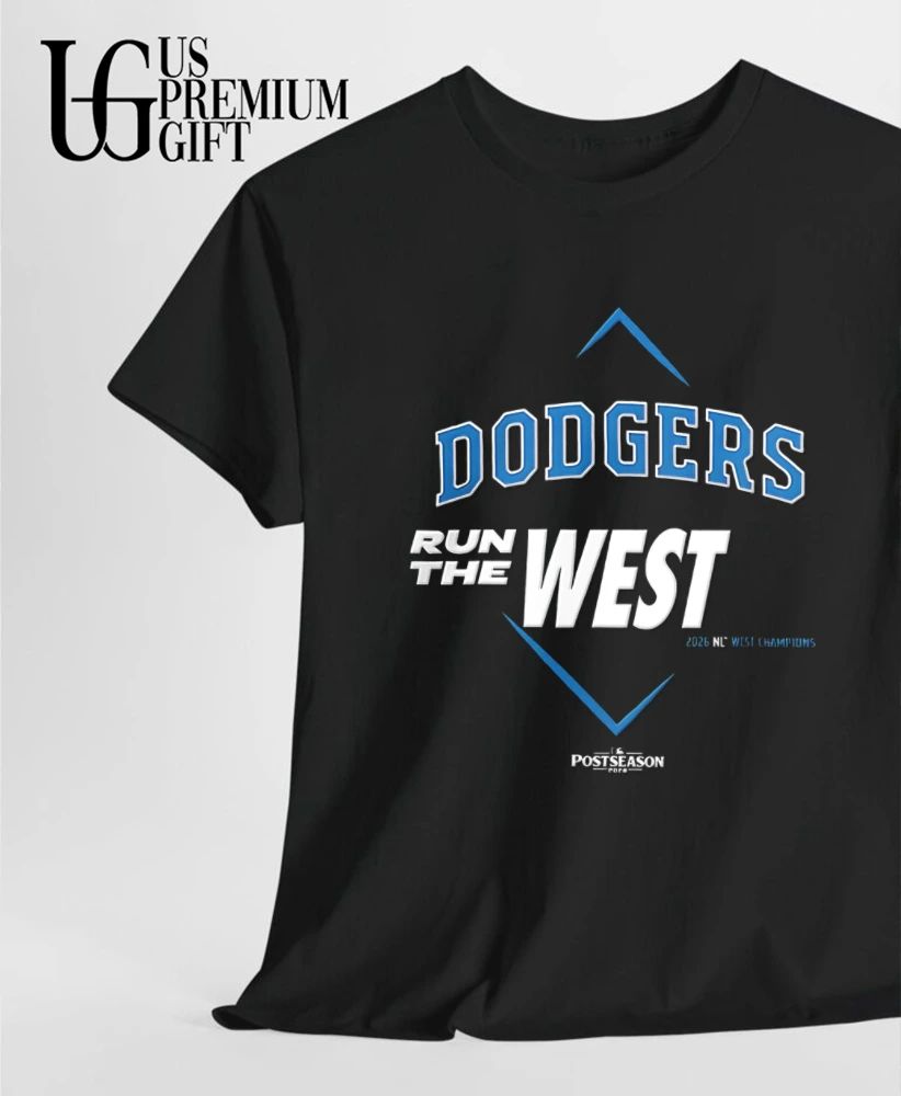 Run The West Los Angeles Dodgers 2026 NL West Division Champions shirt