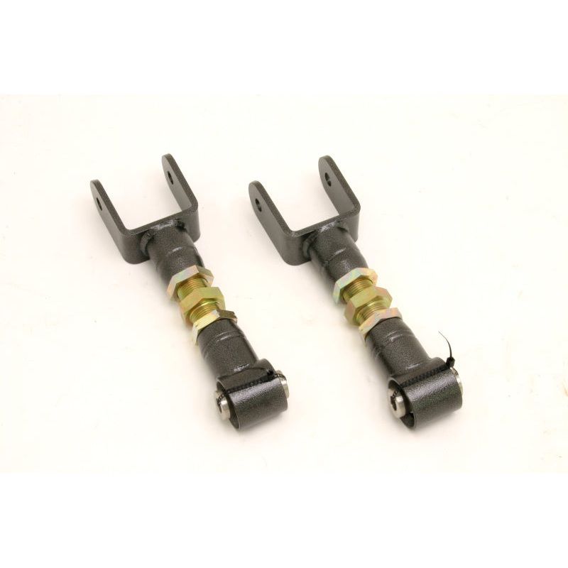 BMR 79-04 Fox Mustang Upper Control Arms On-Car Adj. w/ Spherical Bearings – Black Hammertone