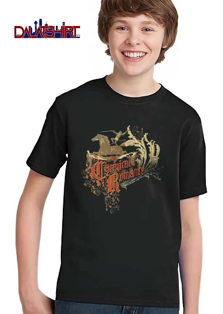 My Chemical Romance horse rider figures ornate flourishes shirt