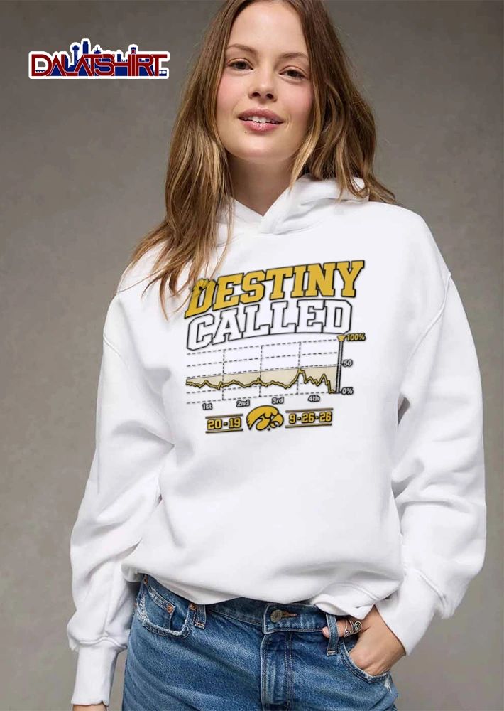 Iowa Hawkeyes Xavier Williams Destiny Called performance graph declining line mascot 2019 9 26 26 shirt