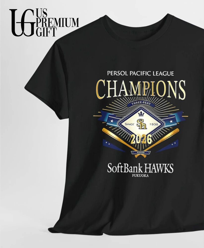 Fukuoka SoftBank Hawks 2026 Persol Pacific League Champions shirt