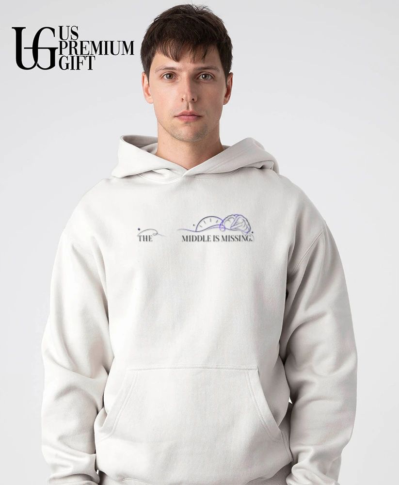 The Middle Is Missing brain clock minimalist shirt