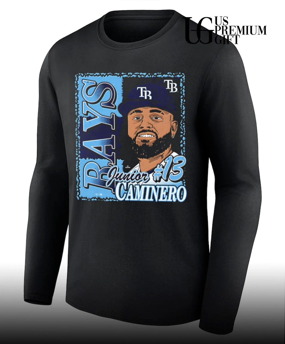 Junior Caminero Player Tampa Bay Rays baseball portrait shirt