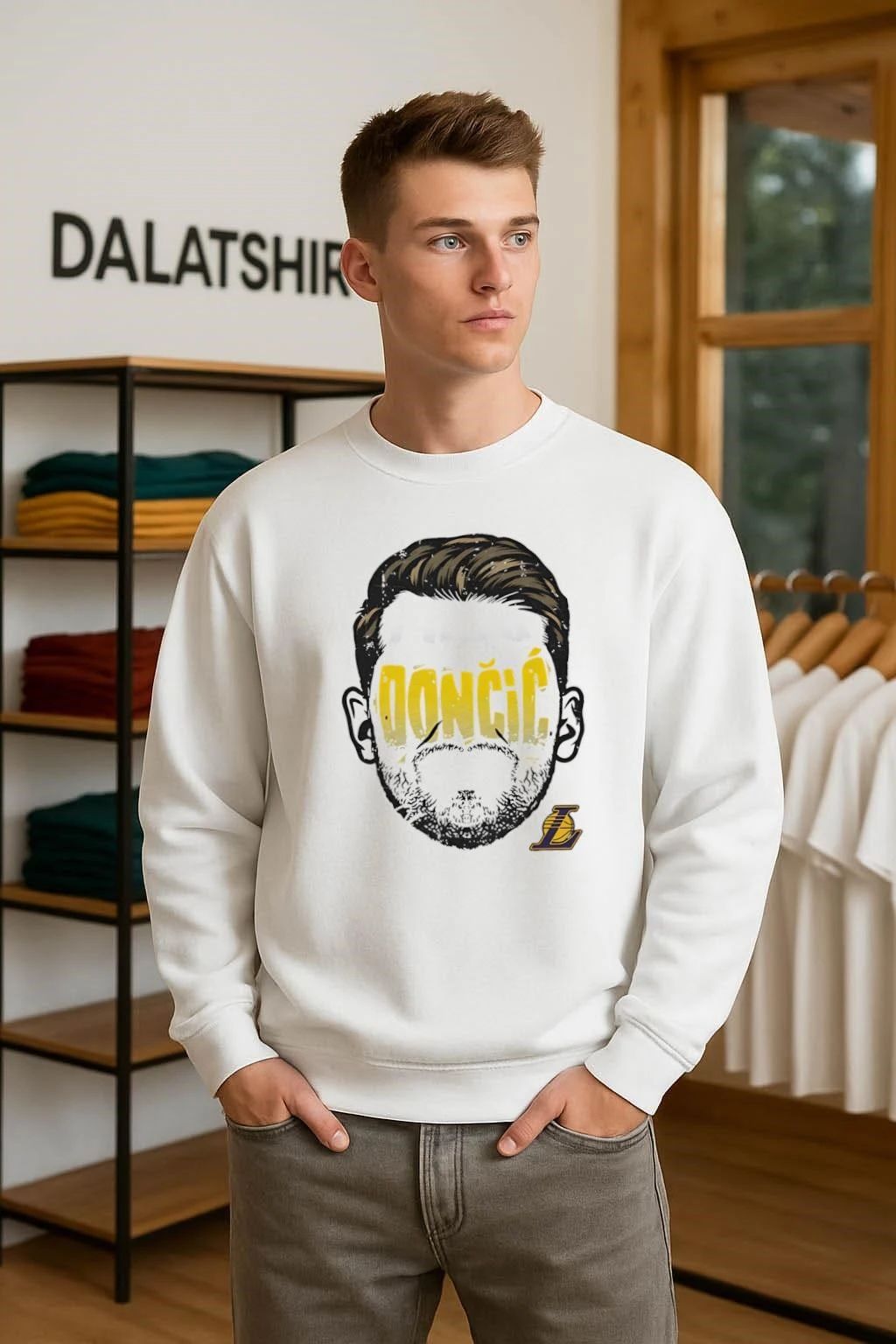 Luka Doncic Los Angeles Lakers Player Silhouette shirt