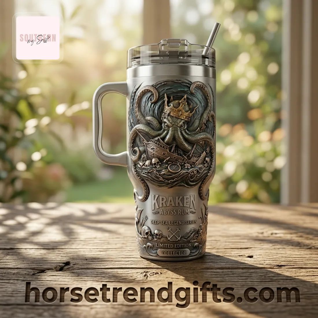 Kraken Abyss Rum Deep Sea Legend Series Collector’s Embossed Tumbler