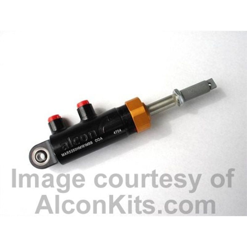 Alcon Master Cylinder with Pivot Mount – 0.8125″ Bore (Gold Nut) LHE ready