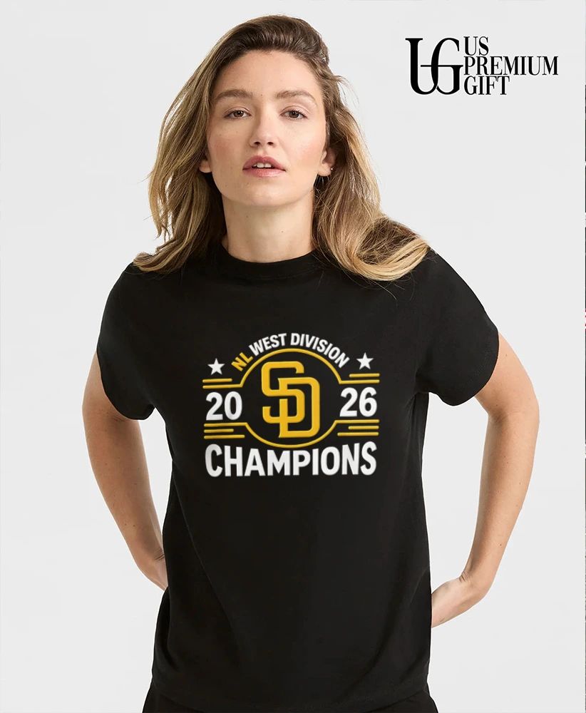 San Diego Padres NL West Division Champions 2026 shirt
