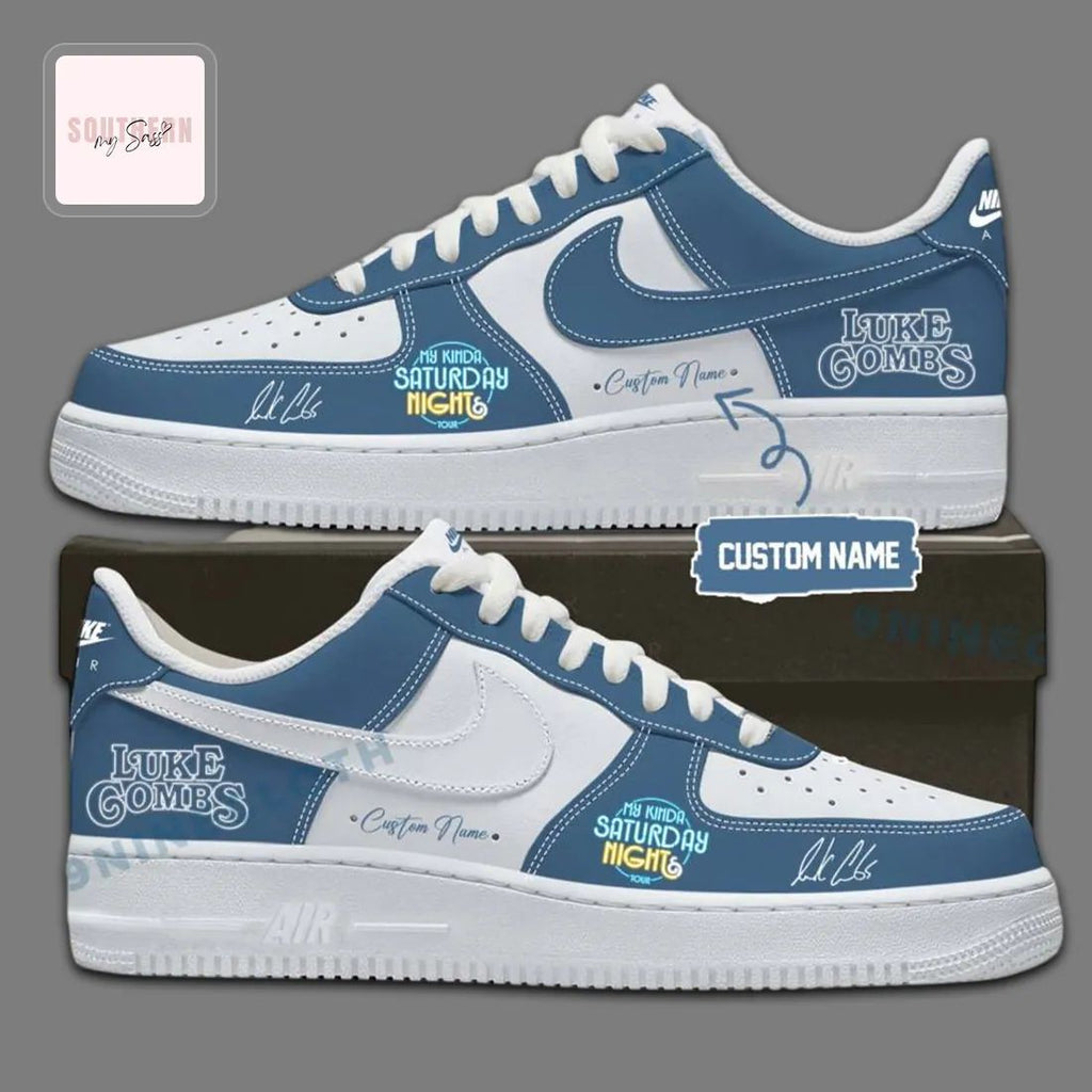 Luke Combs My Kinda Saturday Night Tour Personalized Custom Air Force 1