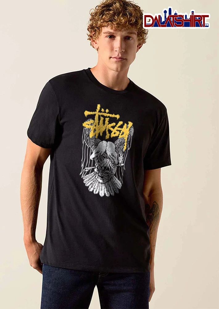 Stussy two headed eagle skull arrow shirt