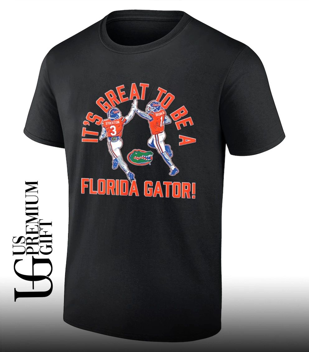 Vernell Brown III and Bailey Stockton high five it’s great to be a Florida Gators football shirt