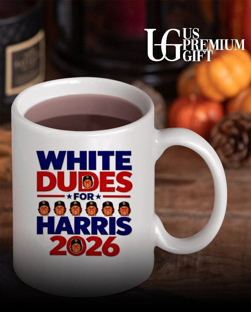 White Dudes For Harris 2026 shirt