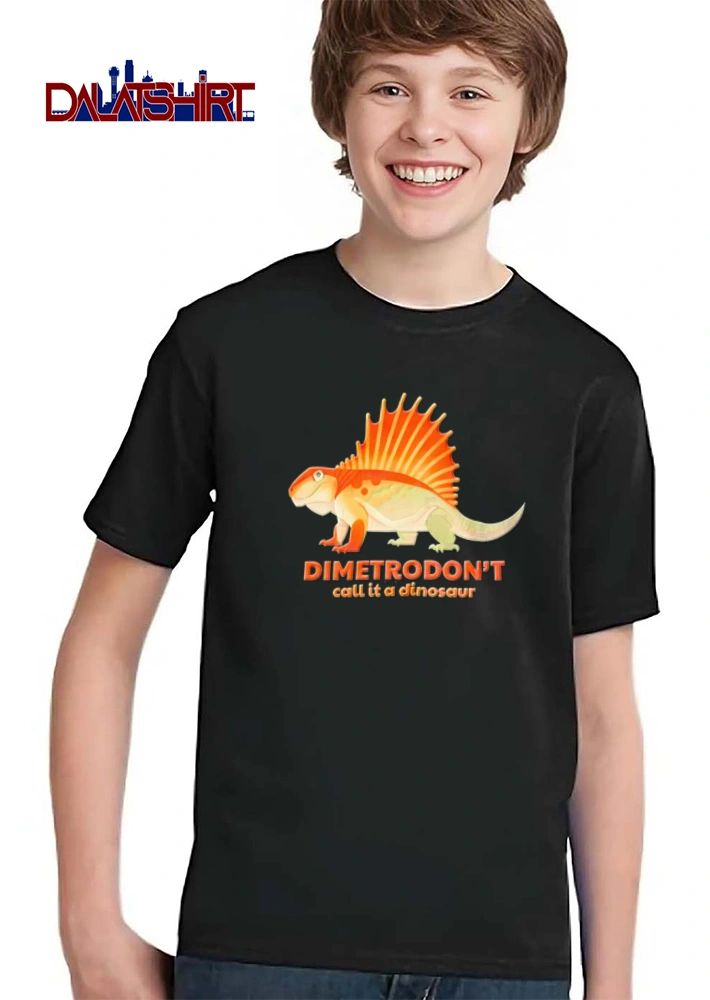 Dimetrodont Call It A Dinosaur dimetrodon orange sail cartoon style shirt