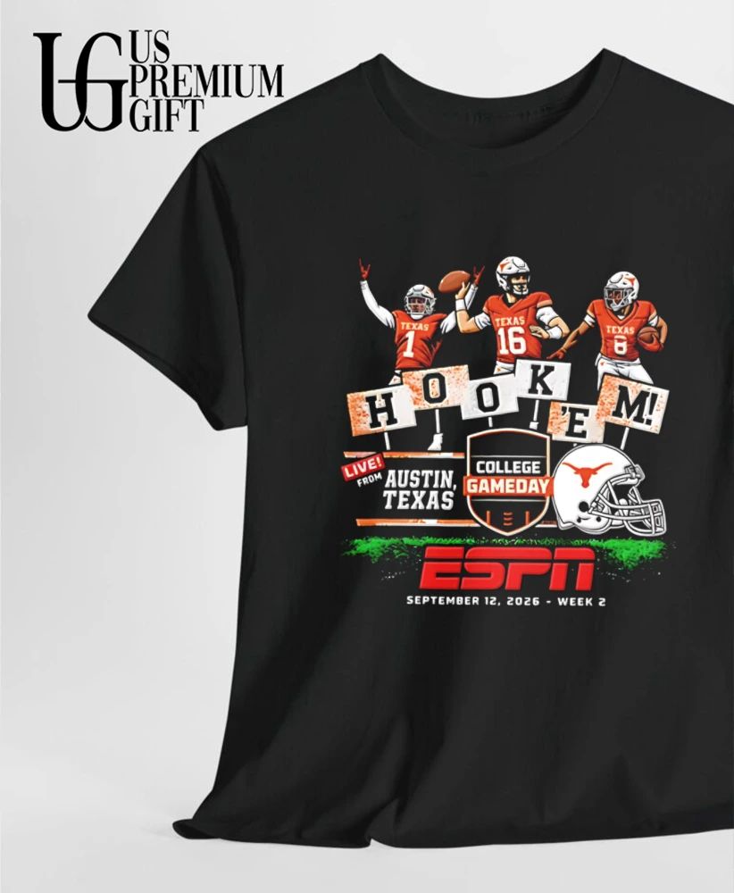 Texas Longhorns trio ESPN College Gameday Austin 2026 shirt