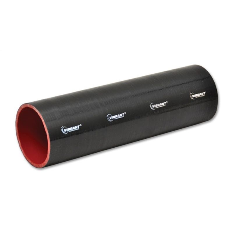 Vibrant 4 Ply Reinforced Silicone Straight Hose Coupling – 1.25in I.D. x 12in long (BLACK)