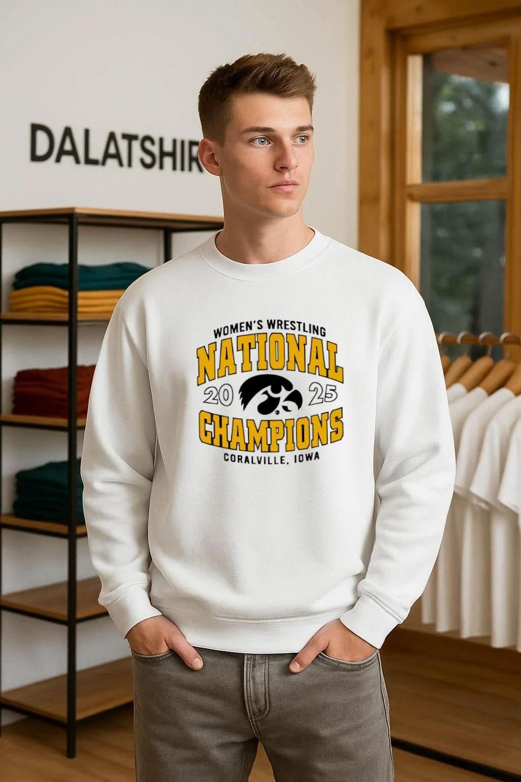 Iowa Women’s Wrestling National 2025 Back 2 Back Champs shirt
