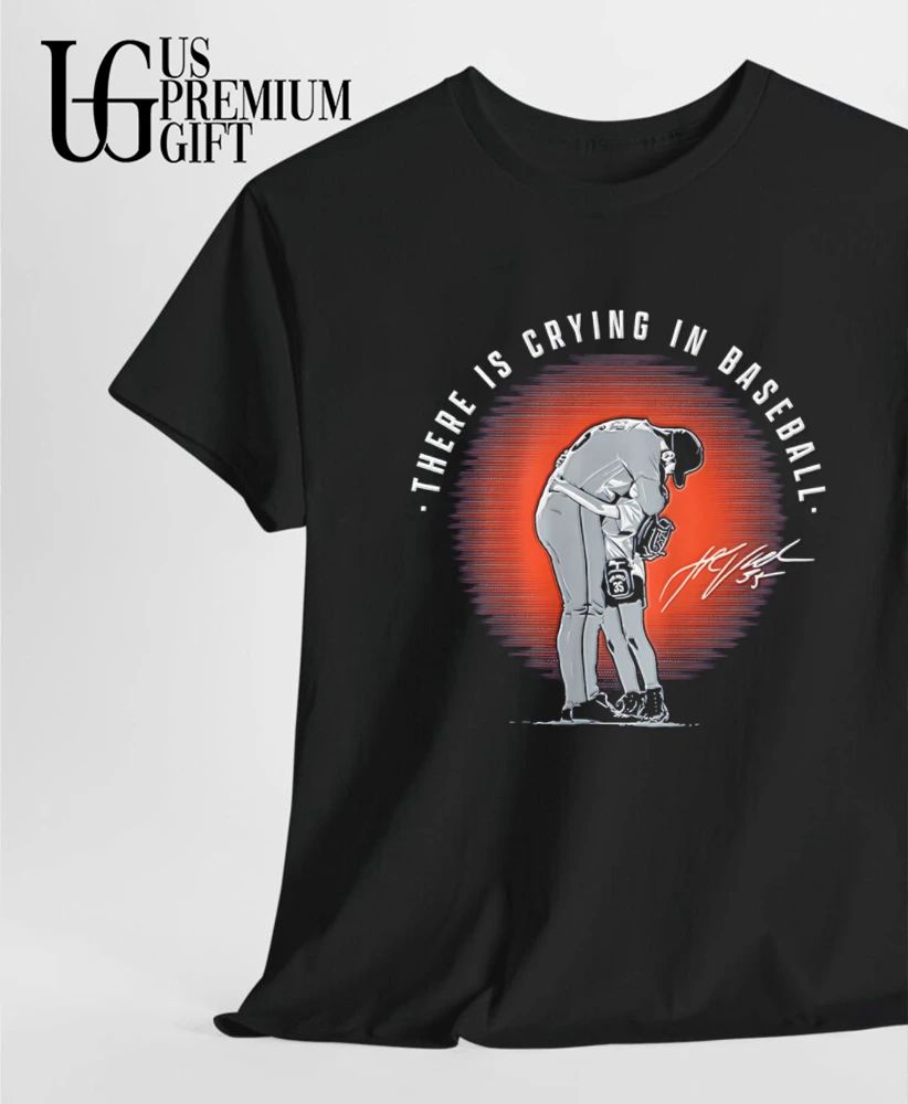 Justin Verlander there is crying in baseball Detroit Tigers signature shirt