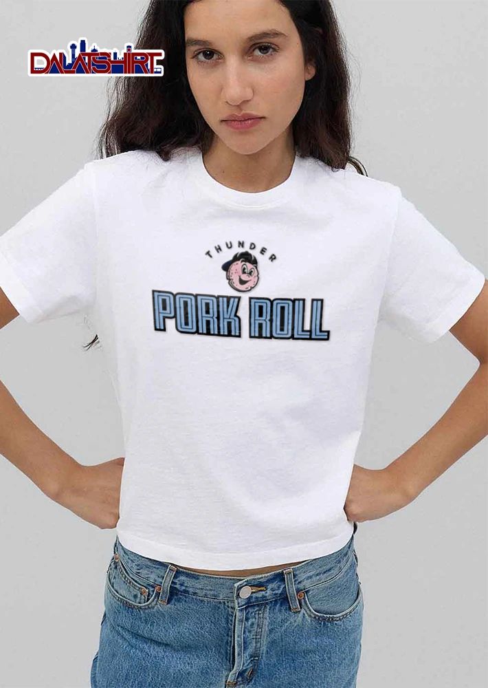 Thunder Pork Roll cartoon pork roll character hat shirt