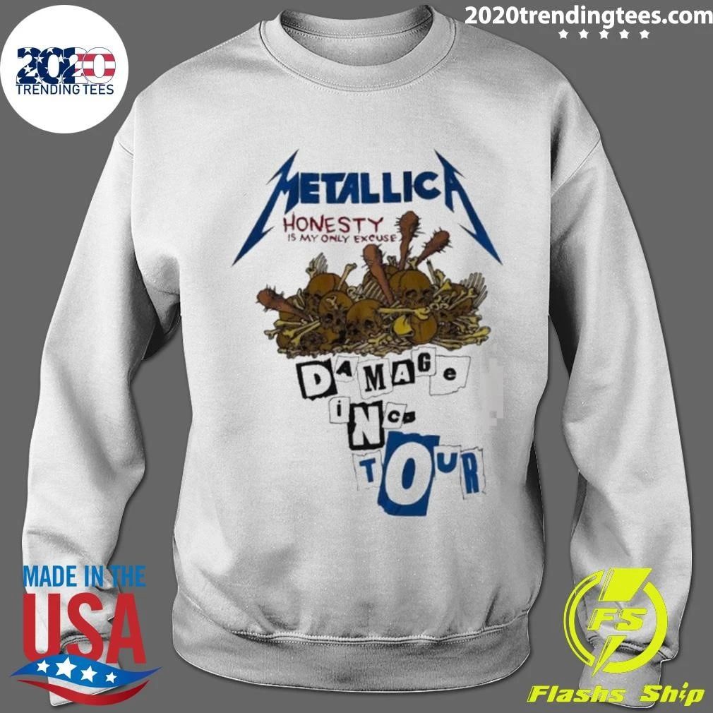 Metallica M72 World Tour 2026 Damage Inc Honesty Is My Only Excuse Vintage 80s Shirt