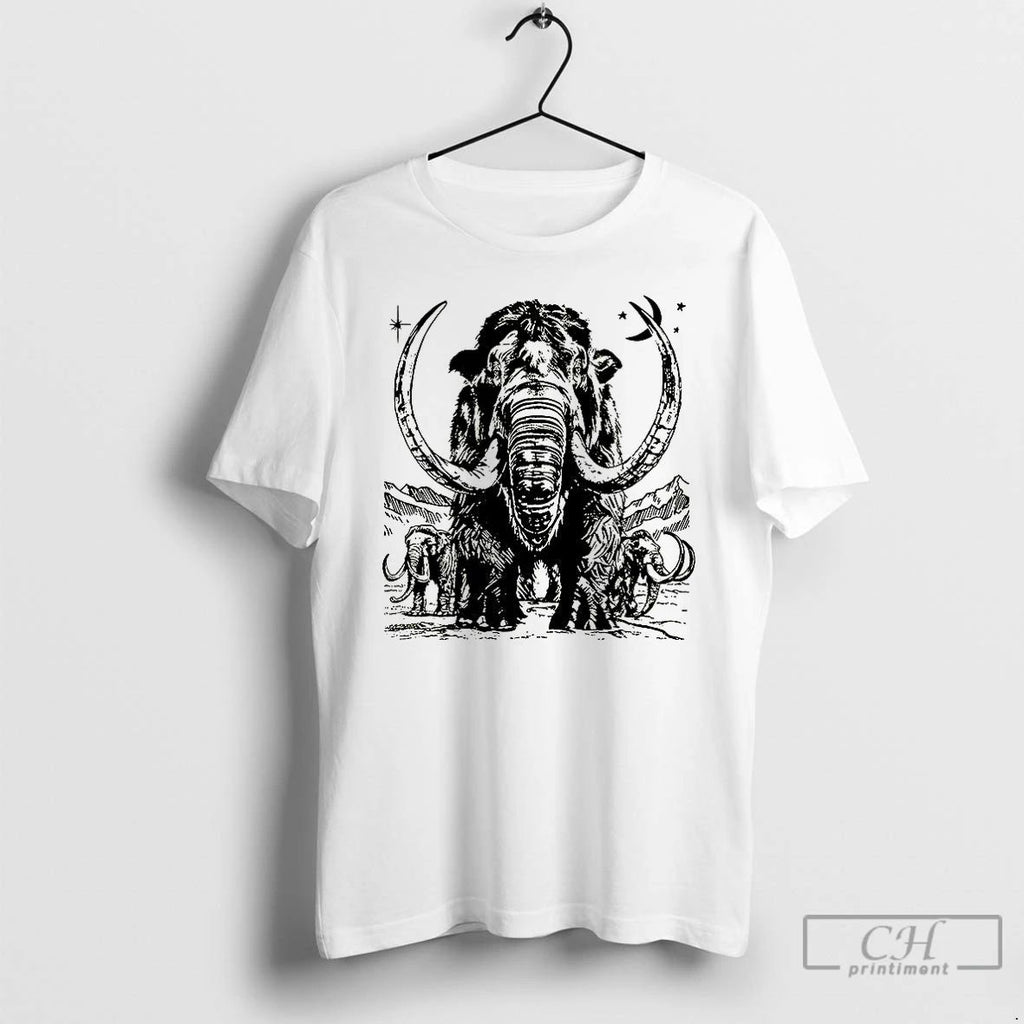 Classic Prehistoric Mammoth Ice Age T Shirts Hoodie Longsleeve