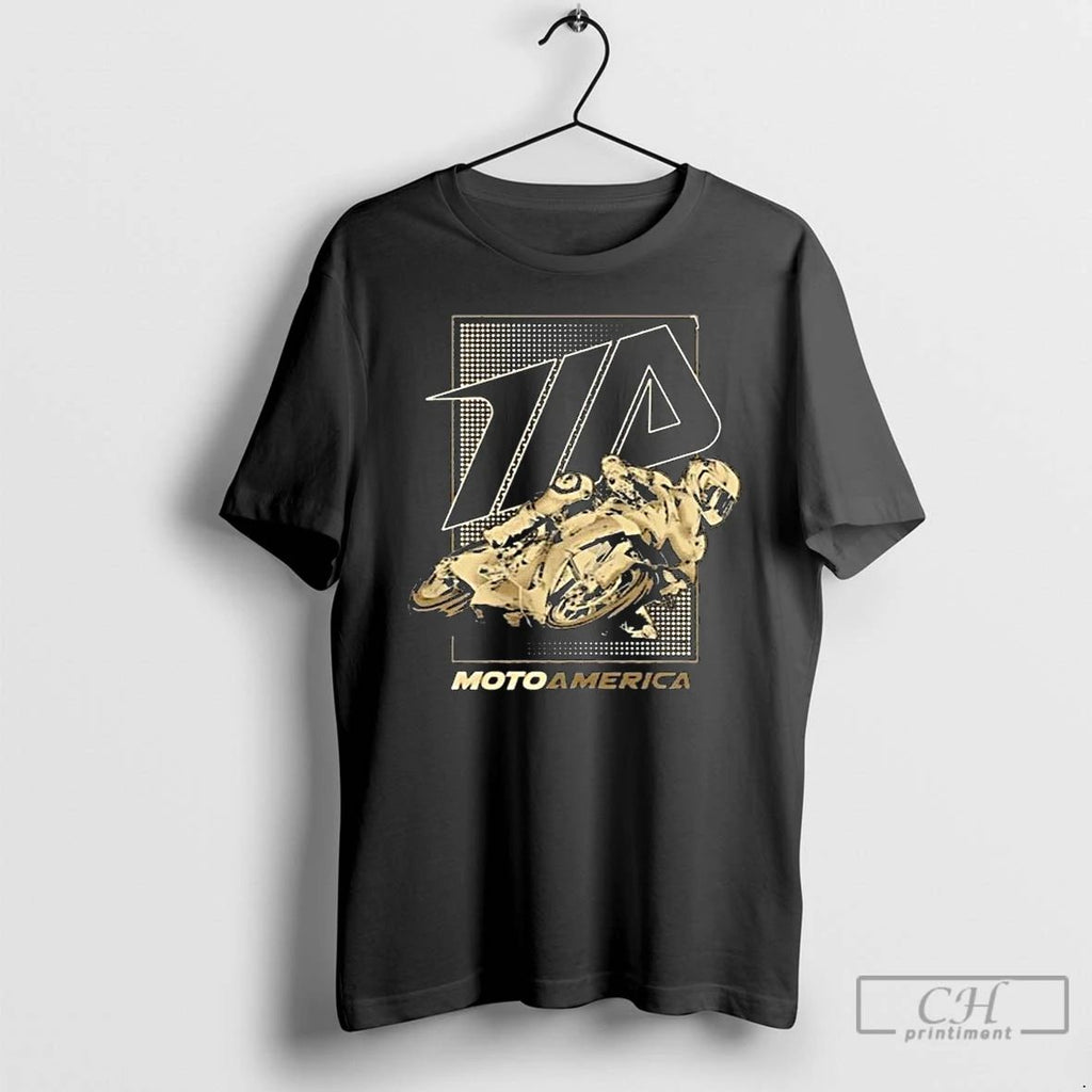Classic Halftone Motoamerica Long Sleve T Shirts Hoodie Longsleeve