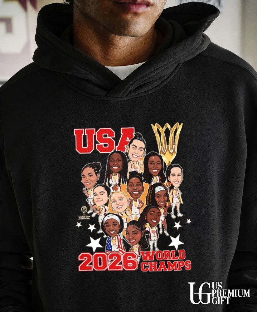 USA Team FIBA Women’s Basketball World Cup 2026 caricature shirt