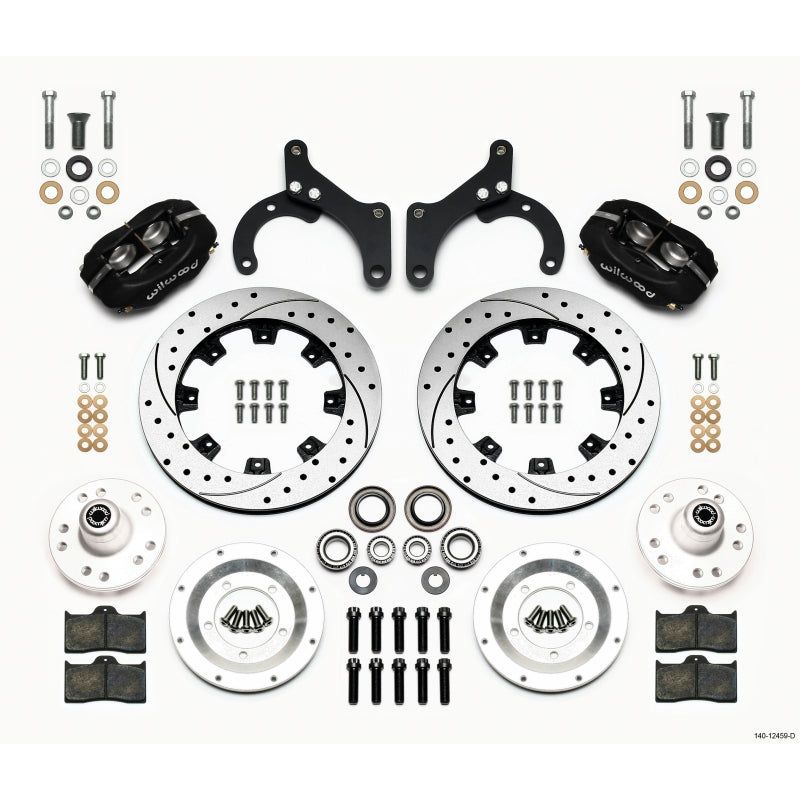 Wilwood Forged Dynalite Front Kit 12.19in Drilled 59-64 Chevy Impala / 63-64 Corvette