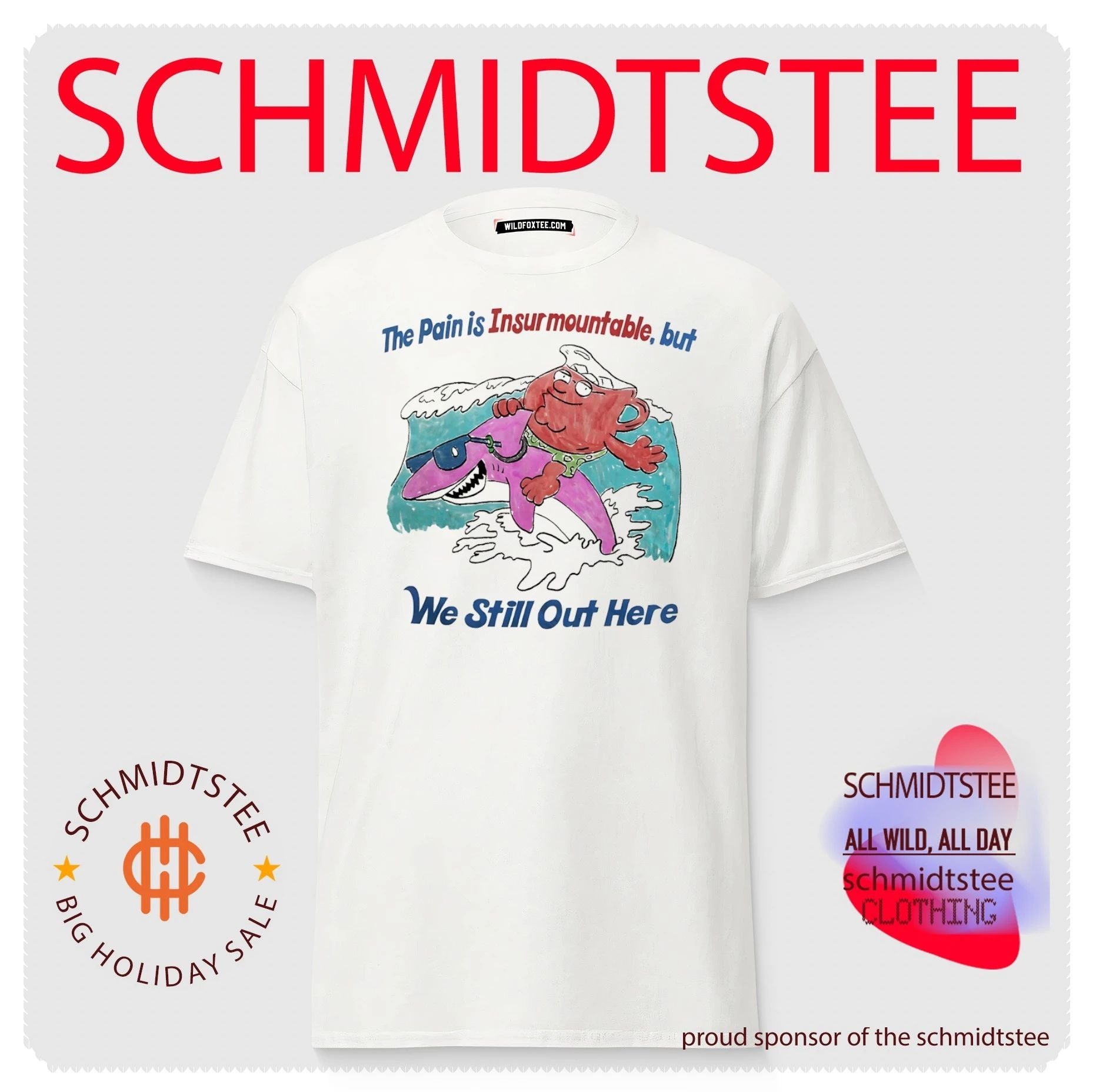 The Pain Is Insurmountable but We Still Out Here Peter Griffin Shark shirt