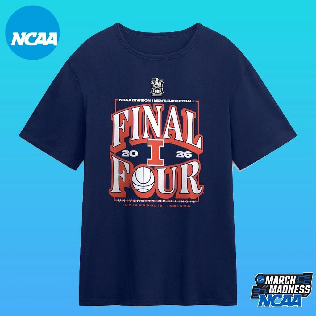 Illinois Fighting Illini 2026 NCAA Men’s Basketball Tournament Final Four Shirt
