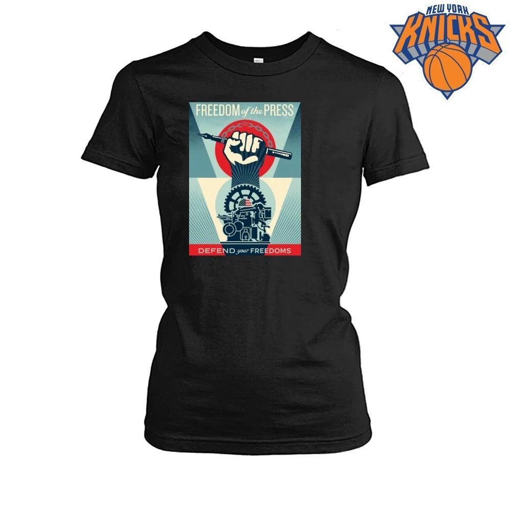 Freedom of the Press Defend Your Freedoms Vintage Propaganda Shirt