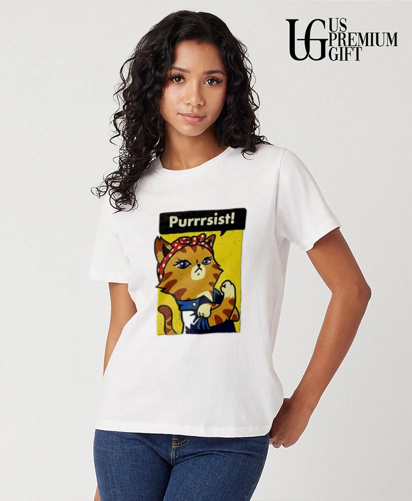 Purrrsist Rosie the Riveter shirt