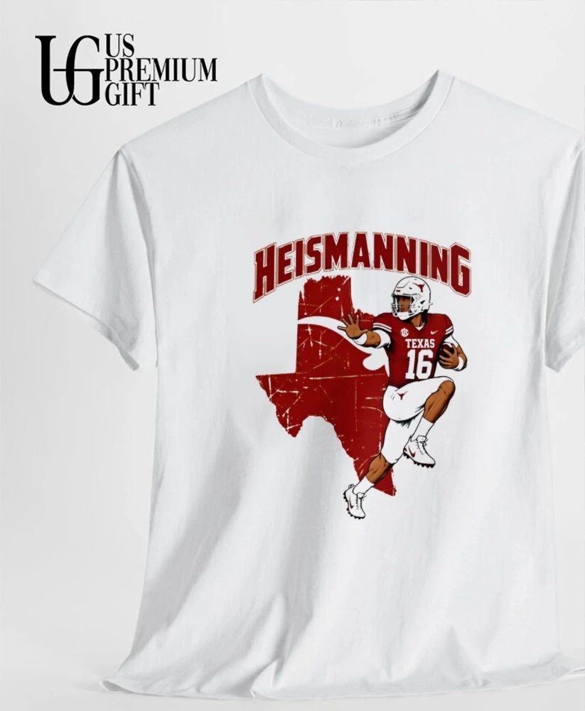 Arch Manning Texas Longhorns Heismanning 16 State Map shirt