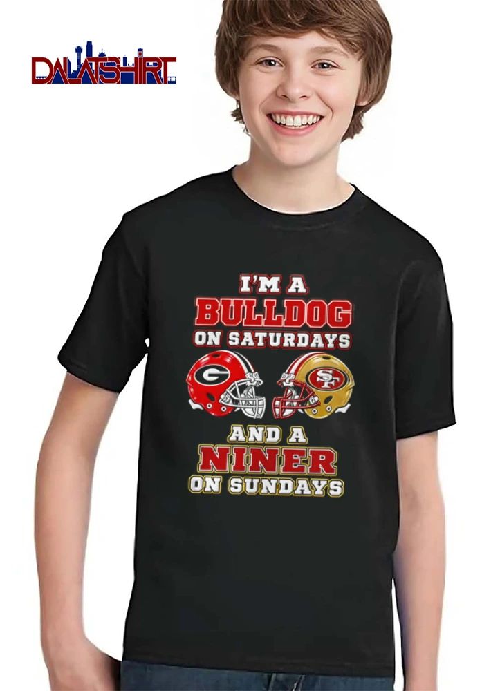 I Am A Bulldog On Saturdays And A Niner On Sundays shirt
