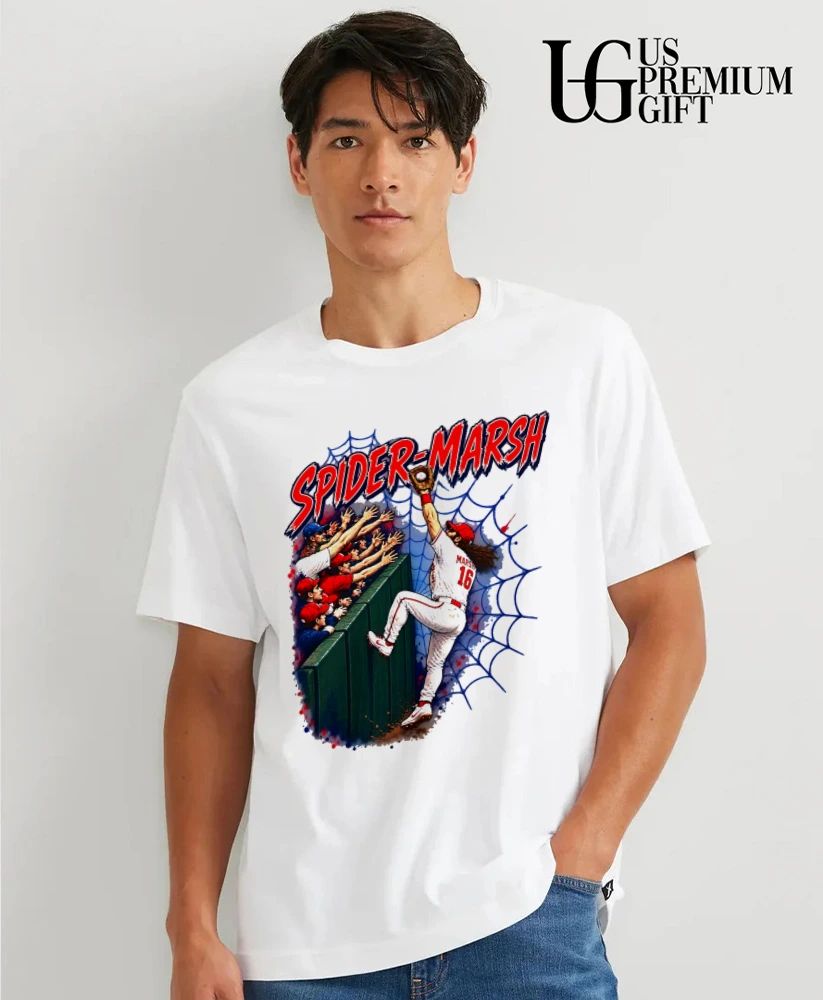 Spider-Marsh Brandon Marsh Philadelphia Phillies baseball shirt