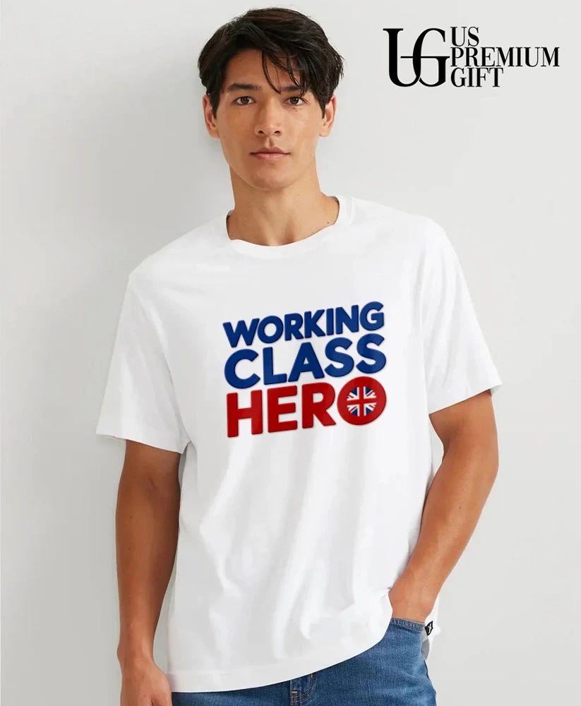 Working Class Hero British Flag Union Jack shirt