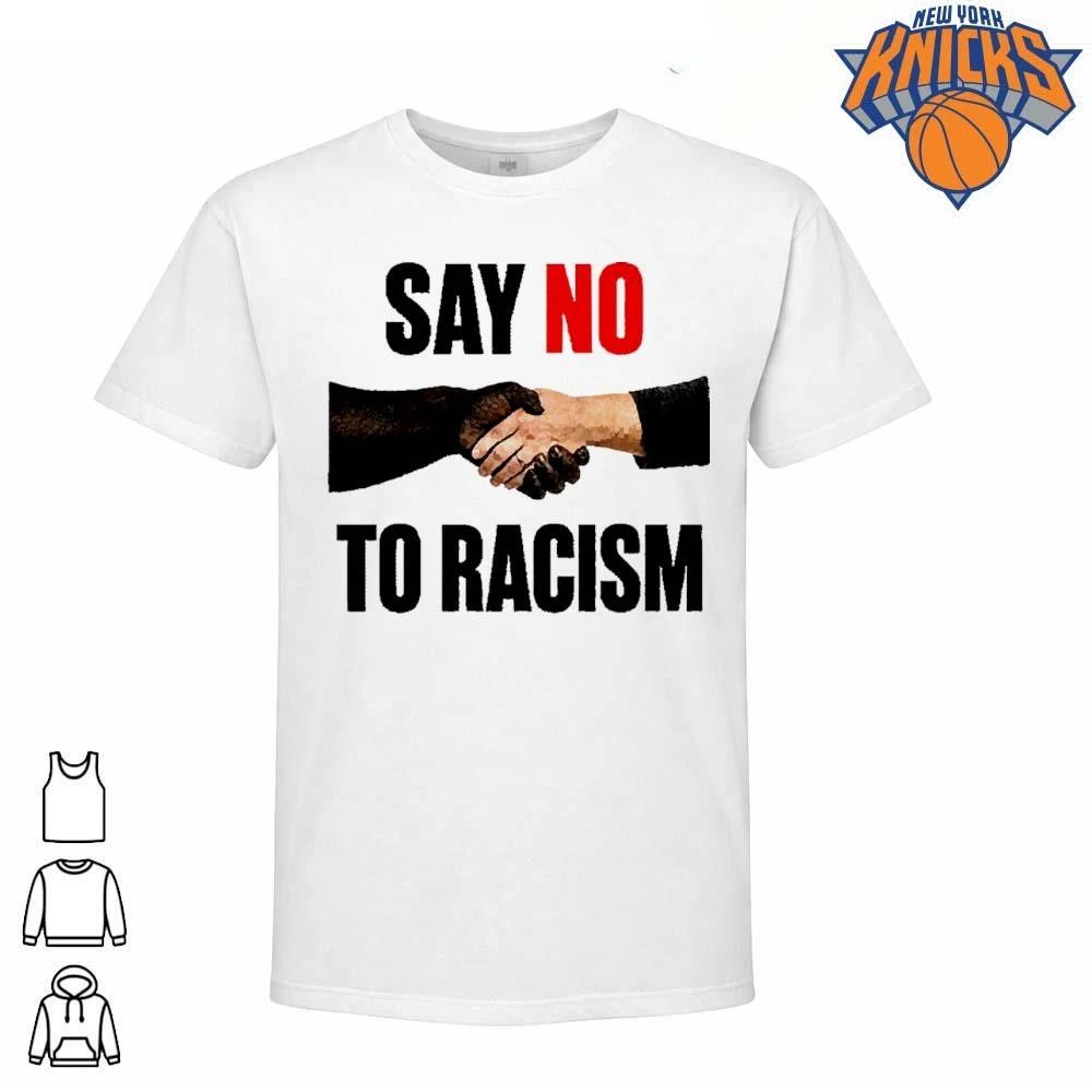 Say No To Racism Gorilla And Human Shake Hands Dark Humor Shirt